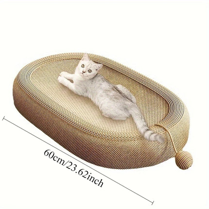 Universal Cat Scratching Board Bed - Durable Sisal Multi-Functional Toy Ball Set, All-Season Indoor/Outdoor Cat Furniture Durabl