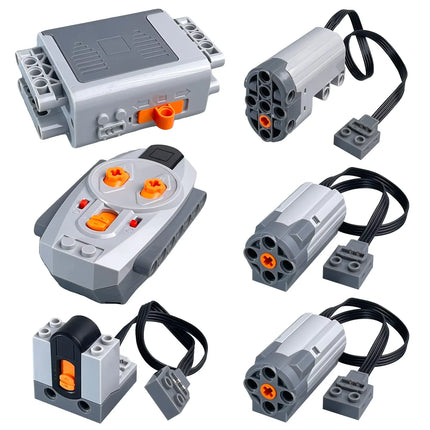 MOC Power Functions Enhanced Version M L XL Servo Red Motor Technical Part Building Block Toy Accessories Compatible with Brand