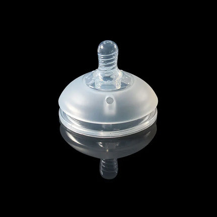 7cm Big Mouth Silicone Pacifier For Baby Bottle Drink Straw Spoon Head Gravity Ball Brown White Colors BPA Free Safe Pacifiers