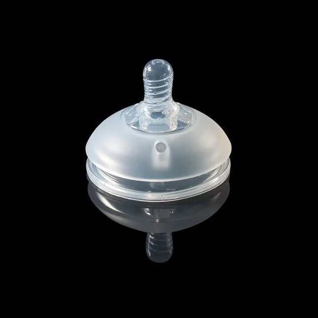 7cm Wide Mouth Silicone Pacifier For Baby Bottle Drinking Straw Spoon Head Gravity Ball Brown White Colors BPA Free Safe Pacifiers