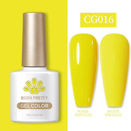 BORN PRETTY 10ml Gel Nail Polish Gel 130 Colors Semi Permanent Solid Nail Gel Varnish Soak Off UV Gel for Base Top Coat