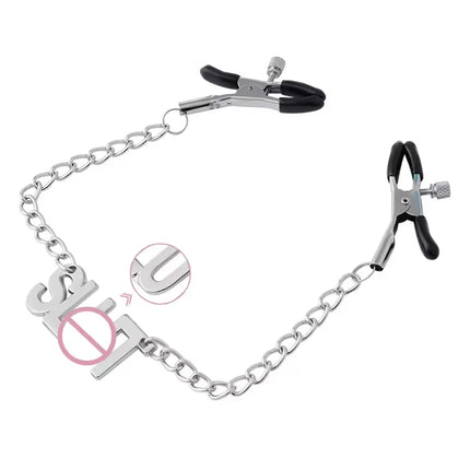 Sex Toys For Women Labia Clamp With Metal Chain Bondage Gear Clitoris Stimulation Speculum Vagina Opener Bdsm Erotic Sex Shop