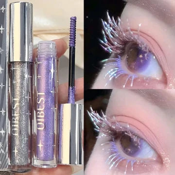 Diamond Silver Mascara Shiny Galaxy Sequins Sweat Proof Glitter Eyelashes Quick Dry Lasting Curling Thick Mascara Shimmer Makeup