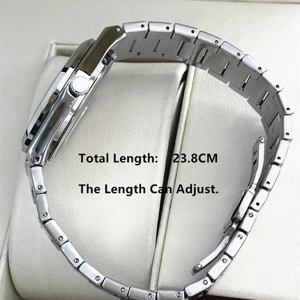 PABLO RAEZ Luxury Quartz Men's Wristwatch Men Watches Waterproof Luminous Date Week Stainless Steel Men's Watch Male Reloj+box