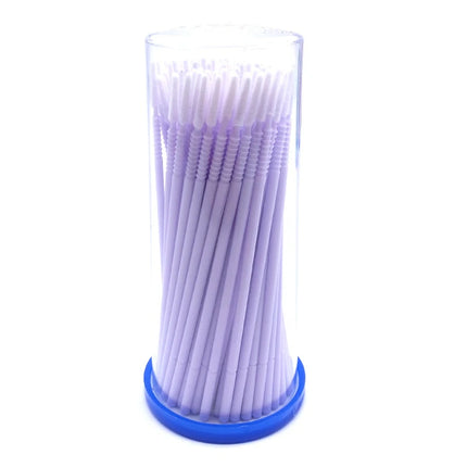 100PCS/Pack Long Head Bendable Micro Brushes Lash Applicator  Eyelash Mascara Glue Cleaning Brush Makeup Tools