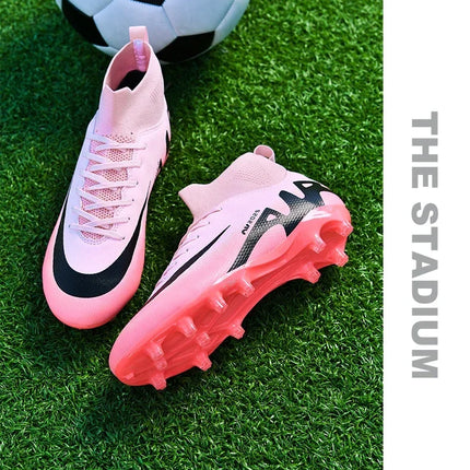 Original Men Football Field Boots Professional Society Cleats Children Soccer Shoes Grass Training Kids Non Slip Football Shoes