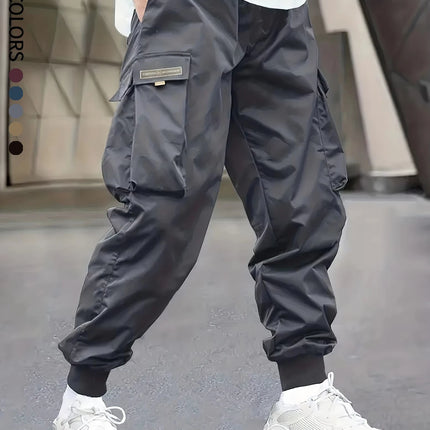 Men's Cargo Pants, Casual, Sporty, Outdoor, Large Pockets, Lightweight, Legging, Cropped Slacks 06B