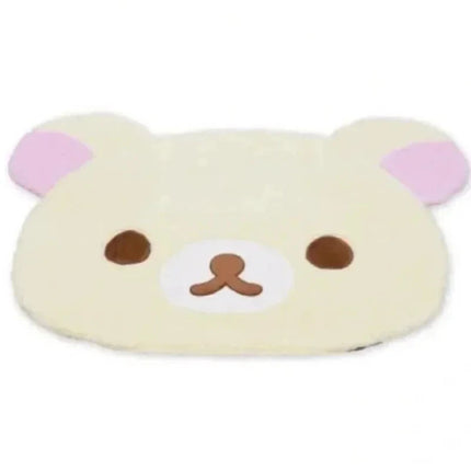 VIKAMA Rilakkuma Bear Shaped Rug, Cute Korilakkuma Plush Floor Mat for Bedroom Bathroom Kids Room Home Decor
