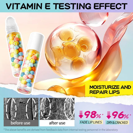 1/2/3pcs SADOER Macaron Moisturizing Lip Oil Plump Lips Cream Hydrating Lip Balm Lip Plumper for Beauty Lips Skin Care
