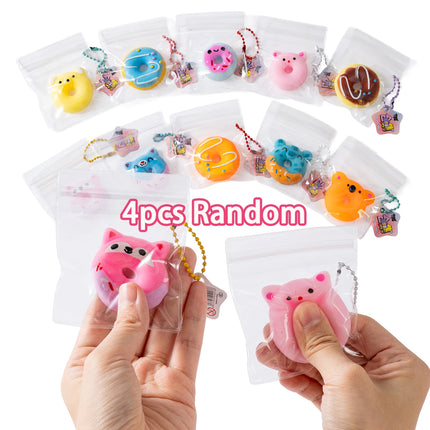 Fun Mochi Squishy Stress Toys Food Squishy Taba Squeeze Soft Anti-Stress Toy Stress Ball Pendant Key Chain Blind Bag Gift