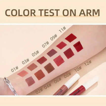Matte Liquid Lipstick Waterproof Long Lasting Velvet Mate Nude Red Lip Gloss Lint Tube Makeup Cosmetic Lipsticks Lipgloss