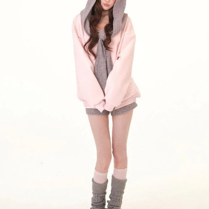 Japanese Harajuku Long Sleeve Sweater Women Soft Casual Sexy Off Shoulder Outfit Tops Warm Solid Color Slim Pulllover
