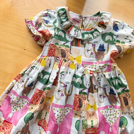 RAISE Children Summer Shirts Outfits Boys Vacation Suit 2026 Kids Girls Print Dress Brother Sister Outfits Siblings Matching Set
