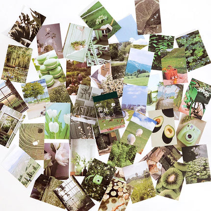 50 Sheets World scenery Style Sticker Book Coated paper Journal DIY Material Decoration Sticker Memo Pad Scrapbook Stationery