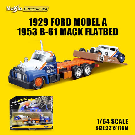 Maisto 1:64 1957 Chevrolet Flatbed Design elite transport die-cast precision model car Model collection gift