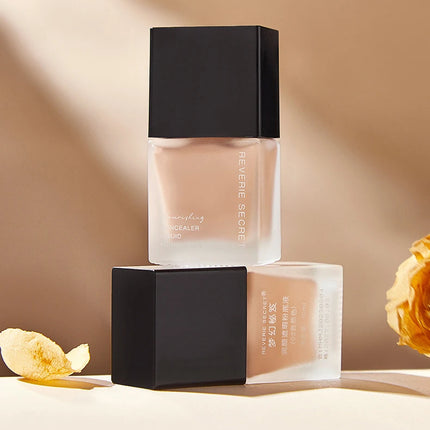 Face Liquid Foundation Full Concealer Makeup Waterproof Base Brighten Whitening Cover Dark Circles Hydrating Foundation Cosmetic