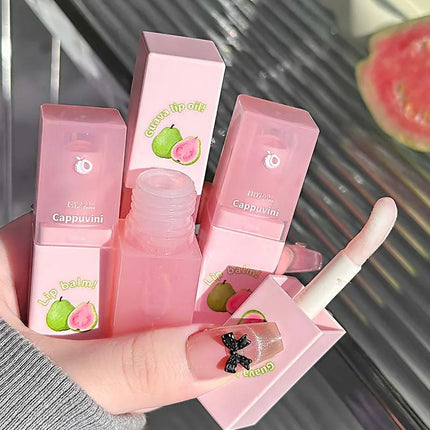 Guava Lip Care Set Fade Liplines Moisturizing Lip Balm Kit Hydrating Lip Gloss Relieve Dryness Soothing Lips Jelly Lips Mask Set