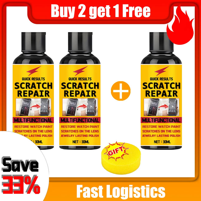 Multipurpose paste for scratch repair on mobile phone screens, watches, screen frames, and for jewelry maintenance