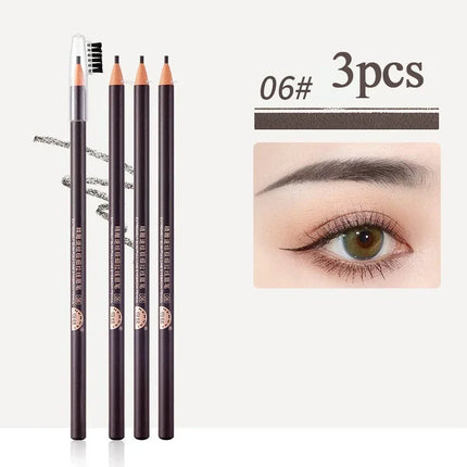 Eyebrow Pencil Waterproof Eyebrow Enhancers Long Lasting Brow Cosmetics Professional Makeup Brow 2mm Ultra-fine Eyebrow Pencil