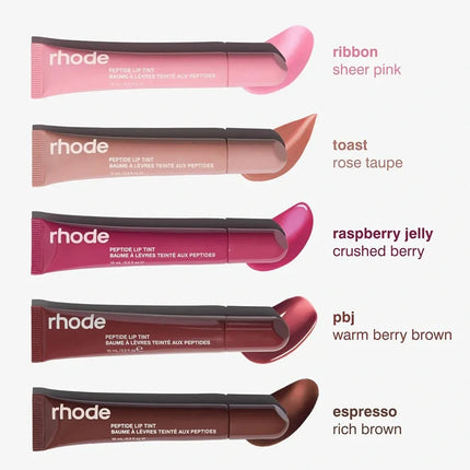 High Quality Multi Color Rhode Makeup Lip Gloss Jelly Bean Essence Long Lasting Moisturizing Nourishing Lipstick Soft Tube Suit