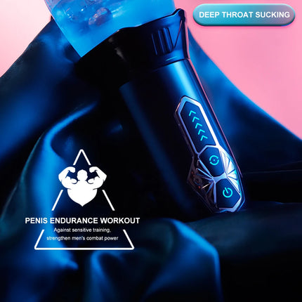 Automatic Electric Piston Rotating Sucker Male Blowjob Masturbator Cup Vagina Dildo Real Oral Vibrator Sex Toys for Men Machine