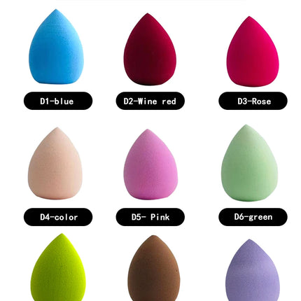 1Pc Cosmetic Puff Powder Smooth Women's Makeup Foundation Sponge Beauty Make Up Tools & Accessories Water Drop Blending Shape