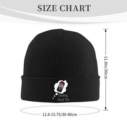 Thinking Bout You Pepsi Max Warm Knitted Cap Winter Knit Bonnet Hat Skullies Beanies Hip Hop Caps for Unisex