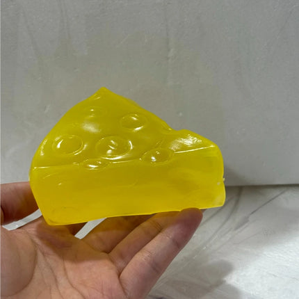 HOTHOT @-Jumbo Cheese Cube Stress Ball Big Cheese Shapeable Squeeze Ball Non-Bounce Fidget Toy ASMR Sensory Anti-Stress Festival