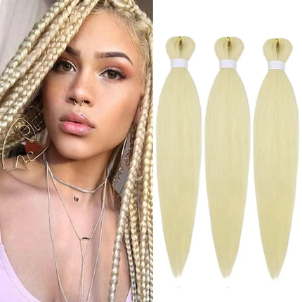 Pre Stretched Braiding hair Soft Yaki Synthetic Crochet Hair Jumbo Easy Braids Extension EZ  Hair Bundle