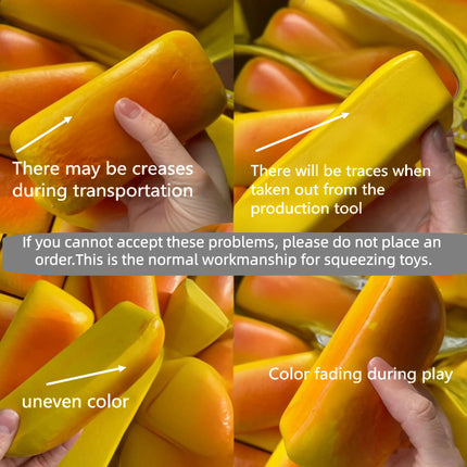 Squishy Simulated Long Bread Squeeze Toy Stress Relief Slow Rising Sensory Fidget Toys for Anxiety ADHD Kids Adults Squeeze Toys