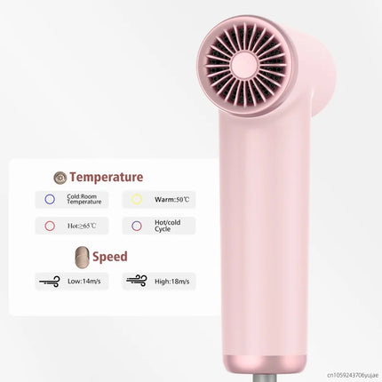 2025 New Mini Portable Hair Dryer, High-Power High-Speed Hair Dryer, Brushless Motor With 110000 Rpm For Adults And Children