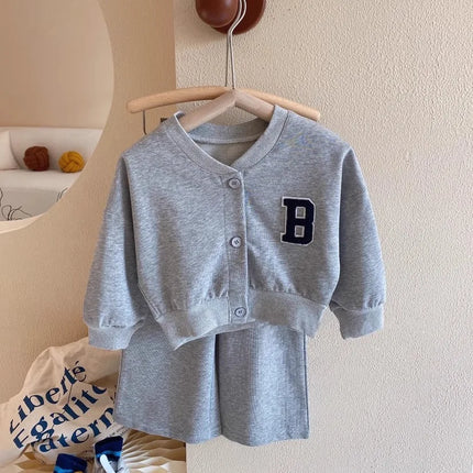 Girls Sports Sets Baby Round Neck Long-Sleeved Blouse Pants 2-Piece Spring Autumn New Children Fashion Casual Suit 12M-10 Years