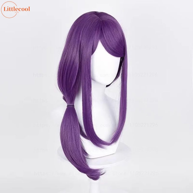 High Quality Kamishiro Rize Cosplay Wig 70cm Purple Heat Resistant Synthetic Hair Rize Kamishiro Wigs + Wig Cap