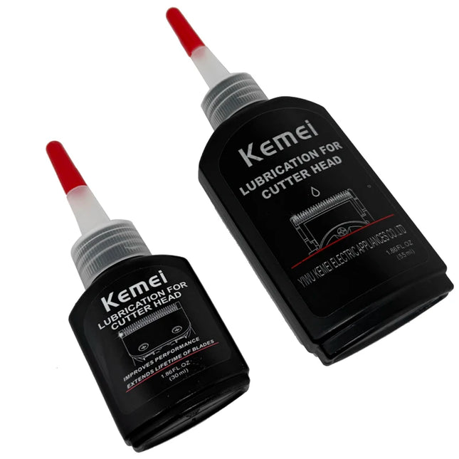 Kemei 55/30ml Professional Hair Clipper Lubricant Oil Blade Maintenance Lube Reduces Noise, Prevents Rust Extends Lifespan