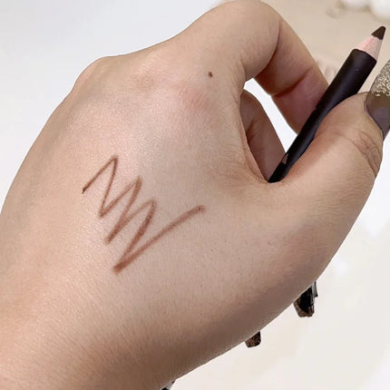 Black Brown Color Eyeliner Eyebrow Makeup Pencil 2 in 1 Waterproof Natural Lasting Matte Brow Pen Easy To Wear Eyes Cosmetics