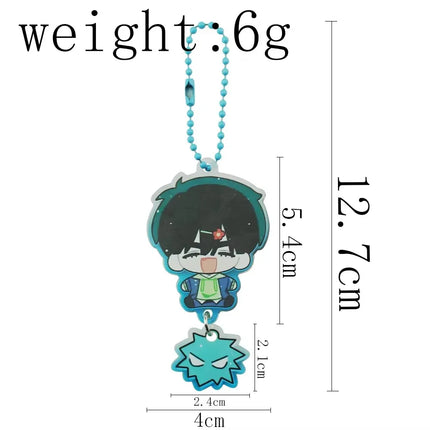 Anime Alien Stage Ivan Till Cosplay Key Chain Acrylic Kawaii Keychains Backpack Pendant Ornament Car Key Ring Accessories Gift