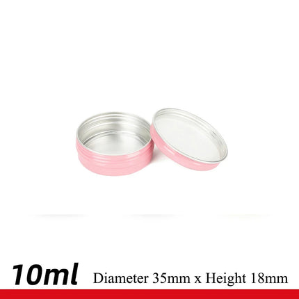 10/20/50/100 30g Gloss Pink Aluminum Jar 50g 100g Candy Storage Case 200g Aluminum Cans Travel Pot Hair Wax Box Makeup Cosmetic