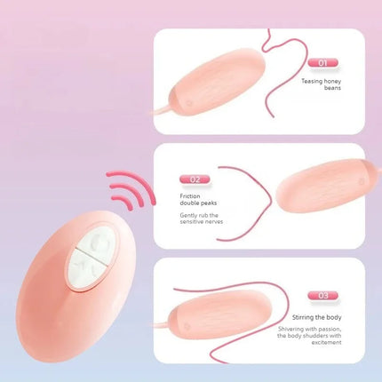 New 10 Frequency Jumping Egg Vibration Remote Control Vibration Massage Female Masturbation Orgasm Apparatus Couple Sex