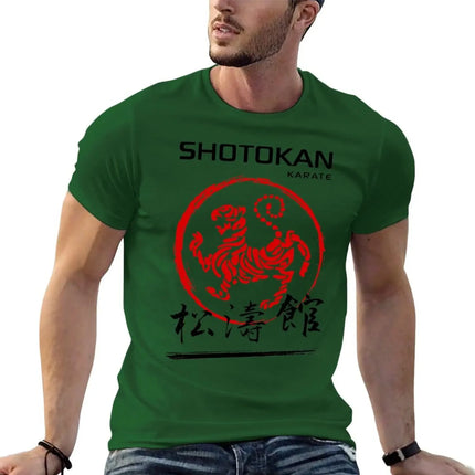 Shotokan Karate Tiger T-Shirt cute clothes anime figures tops street wear mens t shirts top quality