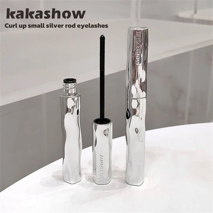 Silver Silk Fiber Matte Mascara Makeup Ultra-Fine Brush Lengthens Eyelashes Waterproof Fast Dry Eyelash Extension Mascara Makeup