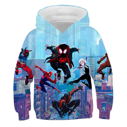 Girls Spring Marvel Hoodie Spider-Man Inspired Avengers 3D Print Baby Boy Clothes Casual Sportswear Hooded