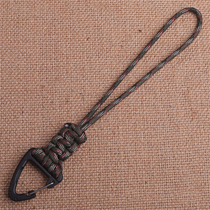 Triangular Buckle 7-Core Paracord Rope Keychain Handmade Survival Key Ring Men Women Outdoor Camping Car Hiking Backpack Gift