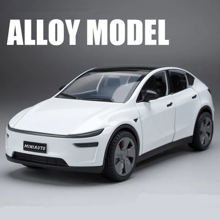 1:32 2026 Model Y SUV Alloy Car Model Diecast Metal New Energy Car Vehicle Model Simulation Sound Light Collection Kids Toy Gift