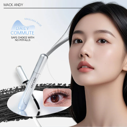 MACKANDY 3D Washable Mascara Makeup, Volumizing & Lengthening Defining Curling Buildable Formula Blackest Black, Paraben Free
