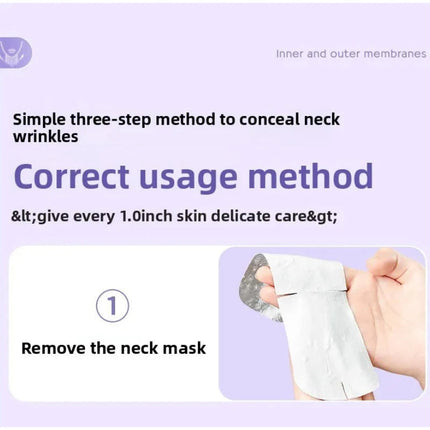 Peptide Firming Neck Mask Lifting And Firming Neck Skin Reduce Fine Lines Deeply Moisturize Makes Skin Glow Nourishing Neck Care