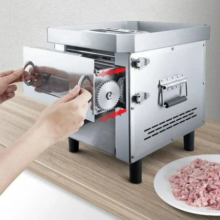 Electric Meat Cutter Household Stainless Steel Automatic Vegetable Cutter 110V-220VHome Electric Soft Vegetables Slicer