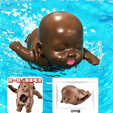 Popular Funny Swinging Black Doll Toy Cute Rotating Prank Toy Abstract Ugly Cute Figure Creative Gift Swimming Beach Leisure Pla