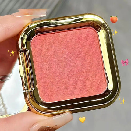 Peach Kiss 3D blush cream rouge Matte pearlescent Blusher Natural and lasting Color rendering Facial contour Blusher