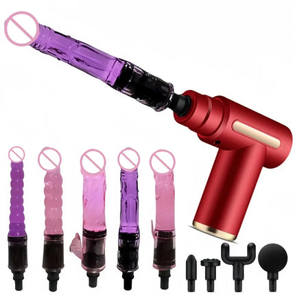 2026New Mini Massage Gun Automatic Silent Sex Machine Male Female Sex Toy Sex Masturbation Machine Dildo vibrator Adult Gift