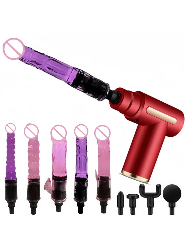 2026New Mini Massage Gun Automatic Silent Sex Machine Male Female Sex Toy Sex Masturbation Machine Dildo Vibrator Adult Gift